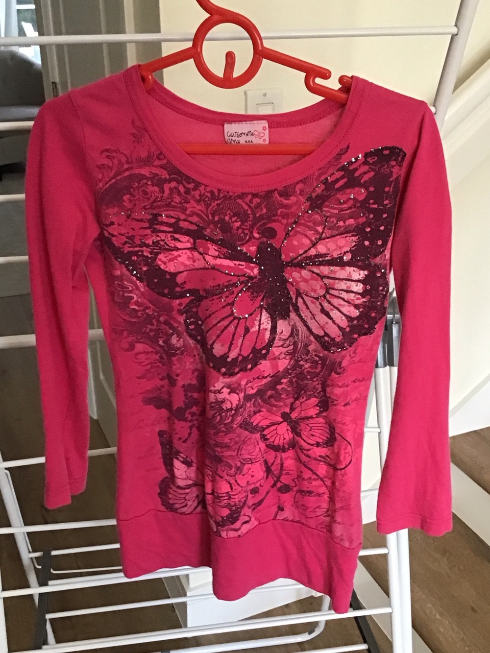 Y2K  graphic butterfly top